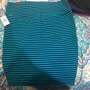 High waisted midi skirt